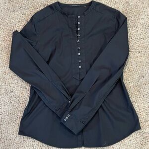 Eli Tahari black long sleeve shirt